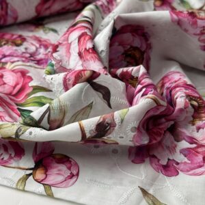 Bella Peonia – Katoen Broderie (deadstock)