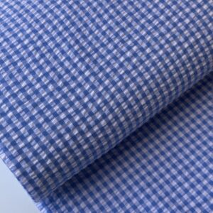 French Blue -Seersucker Vichy