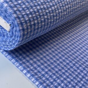 French Blue -Seersucker Vichy