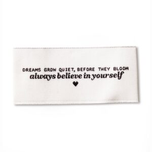 Always believe in yourself – Naailabel per stuk