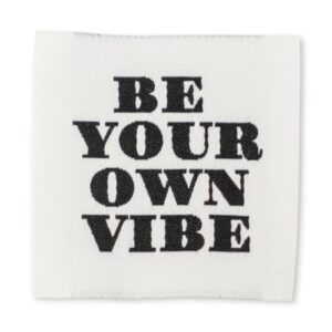 Be your own vibe – Naailabel per stuk