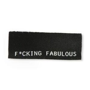 F*cking fabulous  – Naailabel per stuk