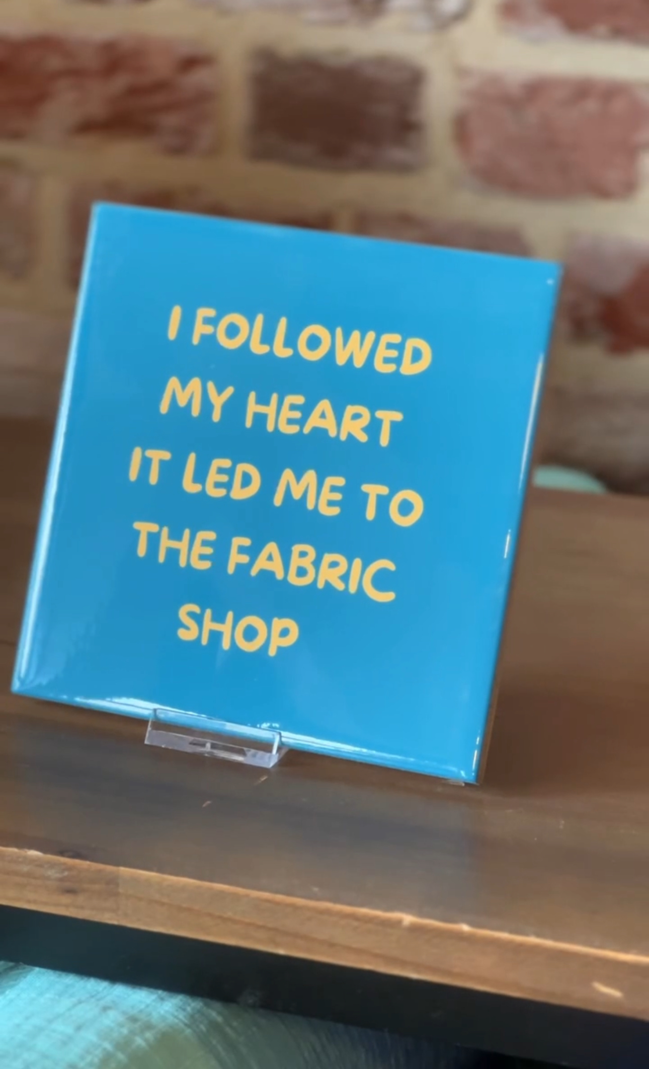I followed my heart - Keramische tegel