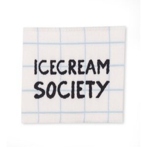 Icecream society – Naailabel per stuk