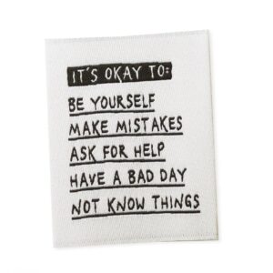 It’s okay to – Naailabel per stuk