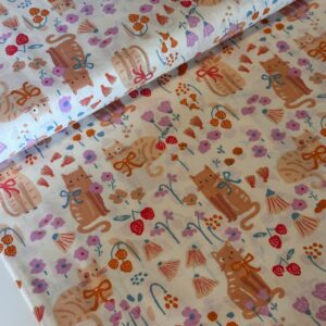 Pastel Kitties – Popeline Katoen
