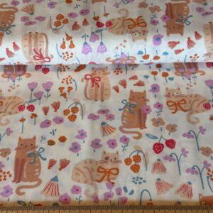 Pastel Kitties – Popeline Katoen