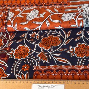 Rosewood Flowers – Popeline Katoen