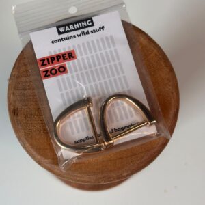 D-ring Arc 19mm  – Goud – set van twee