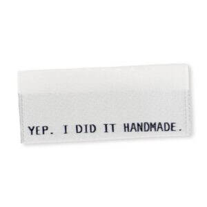 Yep, I did it handmade – Naailabel per stuk
