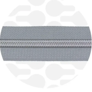 Stone grey – Zilver spiraalrits per meter