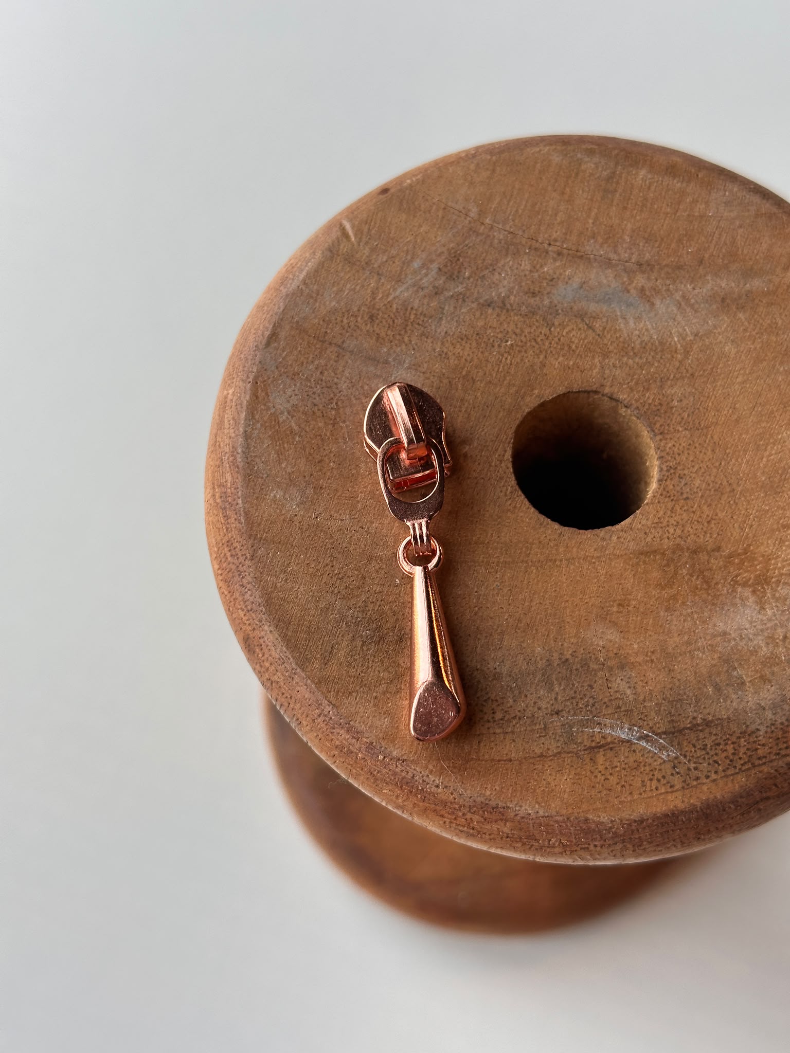 standaard - rosé goud - schuiver voor SPIRAAL rits 6mm