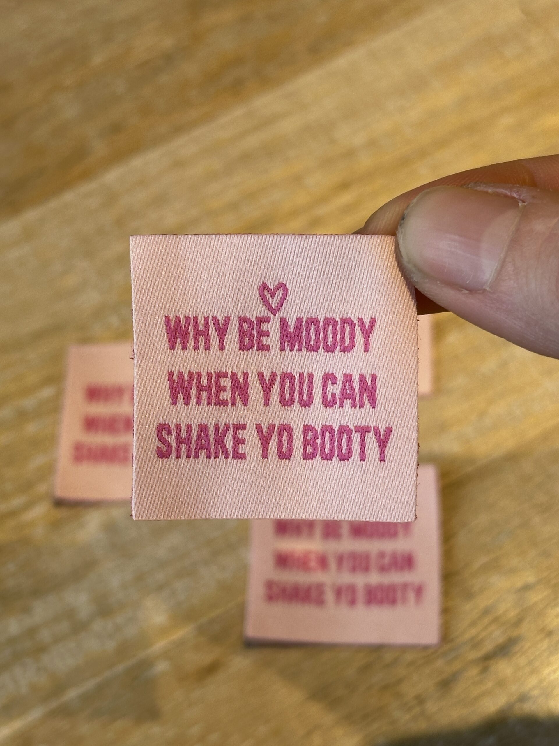 Why be moody - Set labels